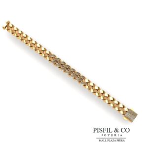 Pulsera lomo de corvina Pavé Luxury