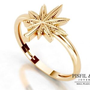 Anillo "Astral Star" de Textura Granallada