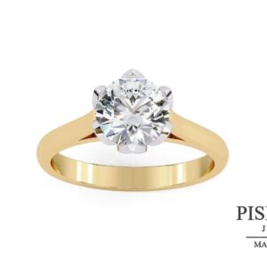 Anillo "Marquise Bloom" con Halo Festoneado.