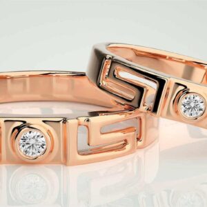 Aros de matrimonio "Greca Griega"