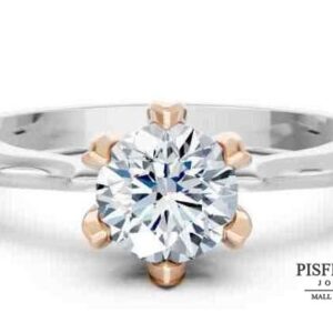 Anillo "Bicolor Zenith" de Seis Garras